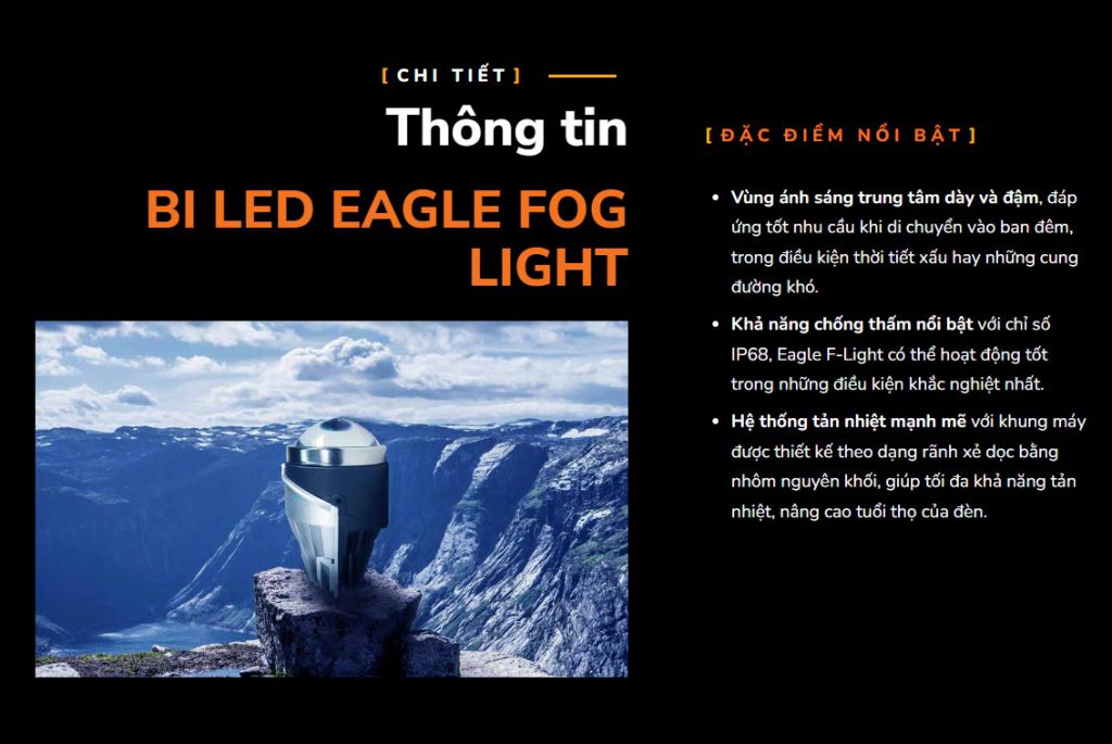 bi led eagle fog light