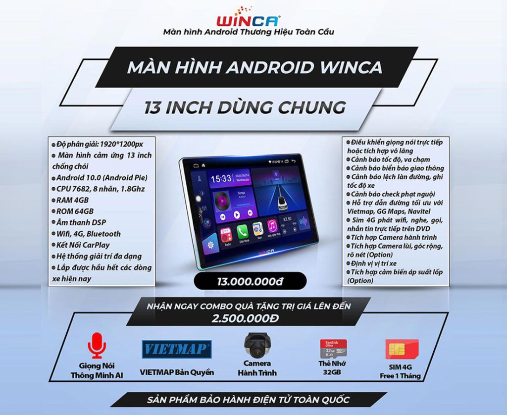 màn_hình_android_winca_13_inch_cho_xe_hơi