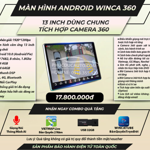 màn_hình_android_winca_S300+_13inch_pro_360_cho_xe_hơi