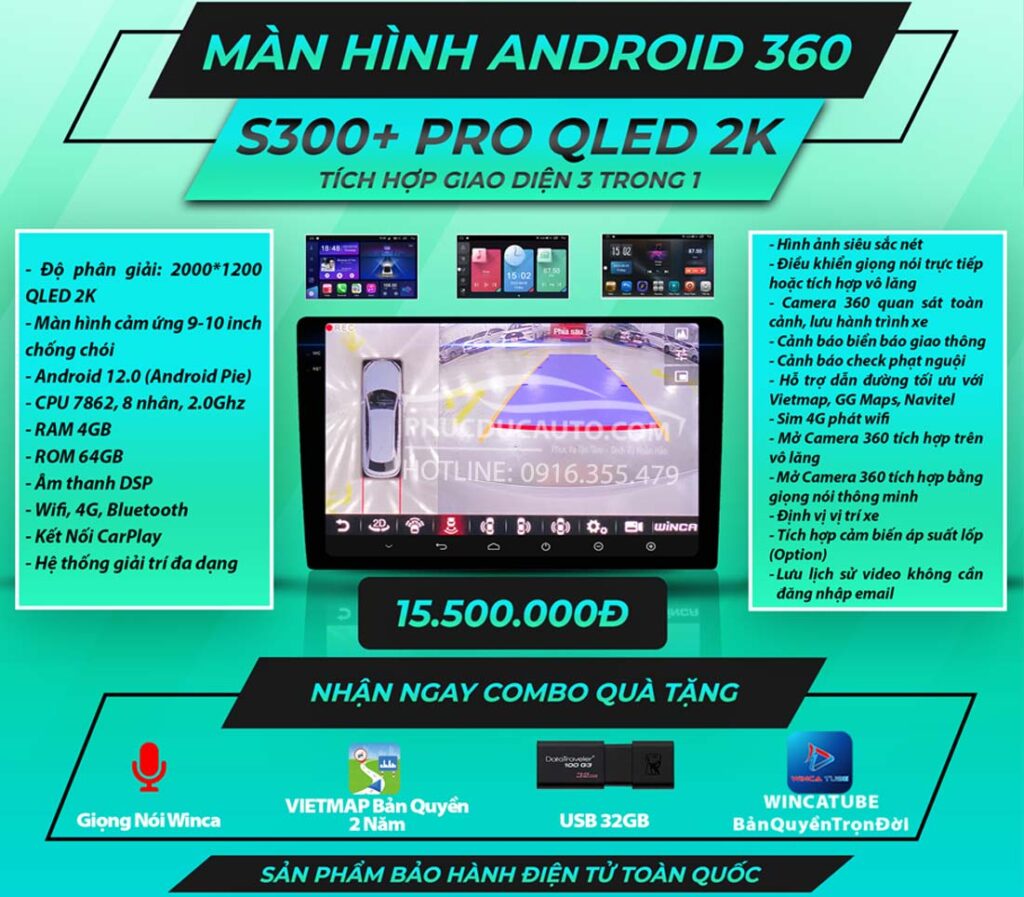 Màn_hình_android_Winca_S300+_Qled_2K_360_xe_hơi