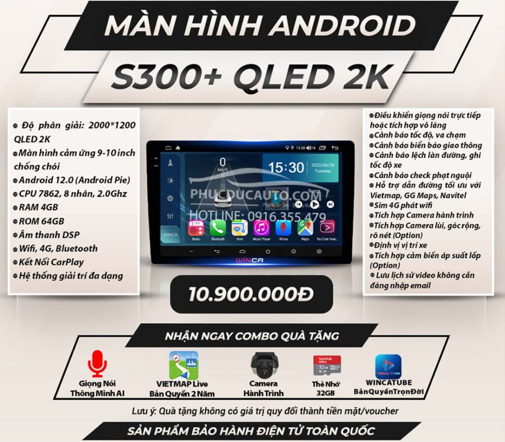 Màn_hình_android_Winca_S300+_Qled_2K_xe_hơi