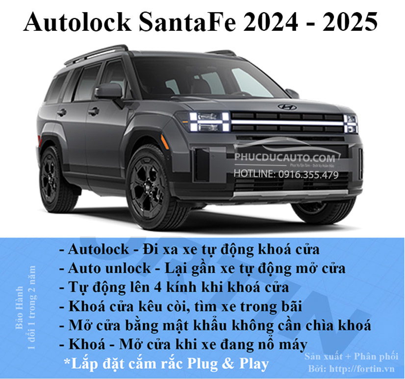 auto_lock_cửa_hyundai_santafe_2025